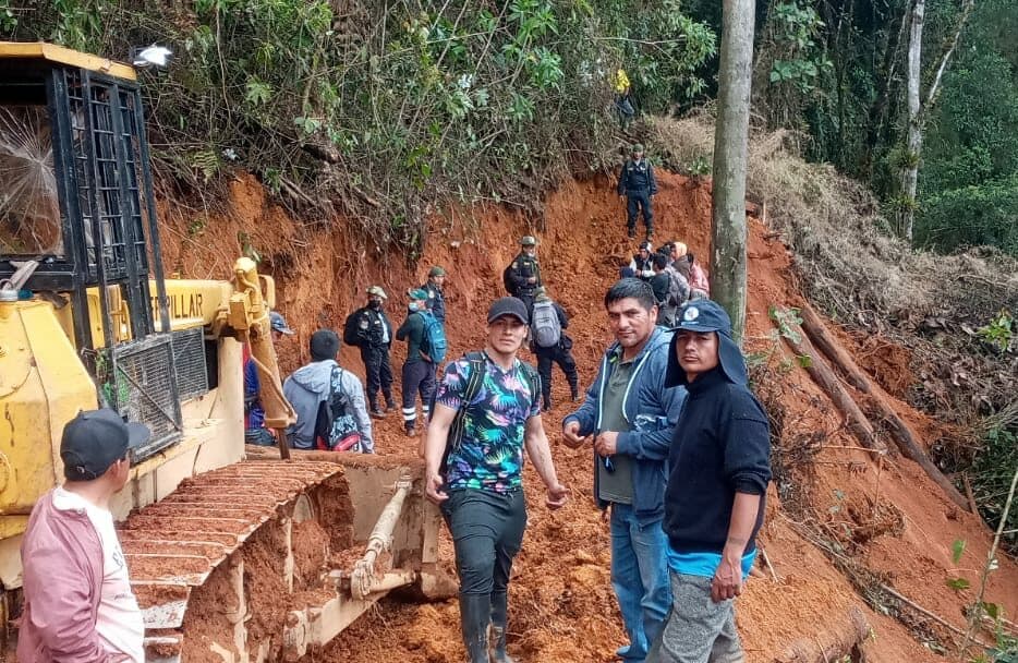 Pobladores fueron detenidos por realizar trocha en área protegida