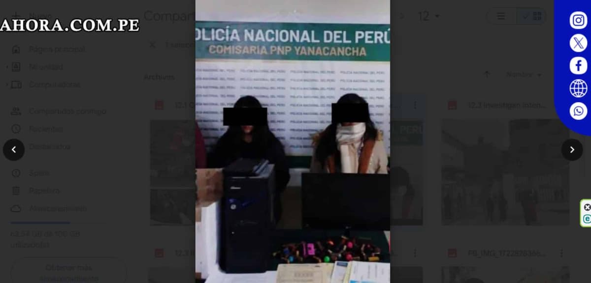 "Las Beibis de la falsificación": Detenidas en Cerro de Pasco por falsificar documentos