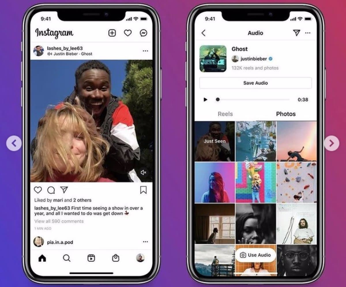Instagram: probará colocar canciones en las publicaciones del feed principal