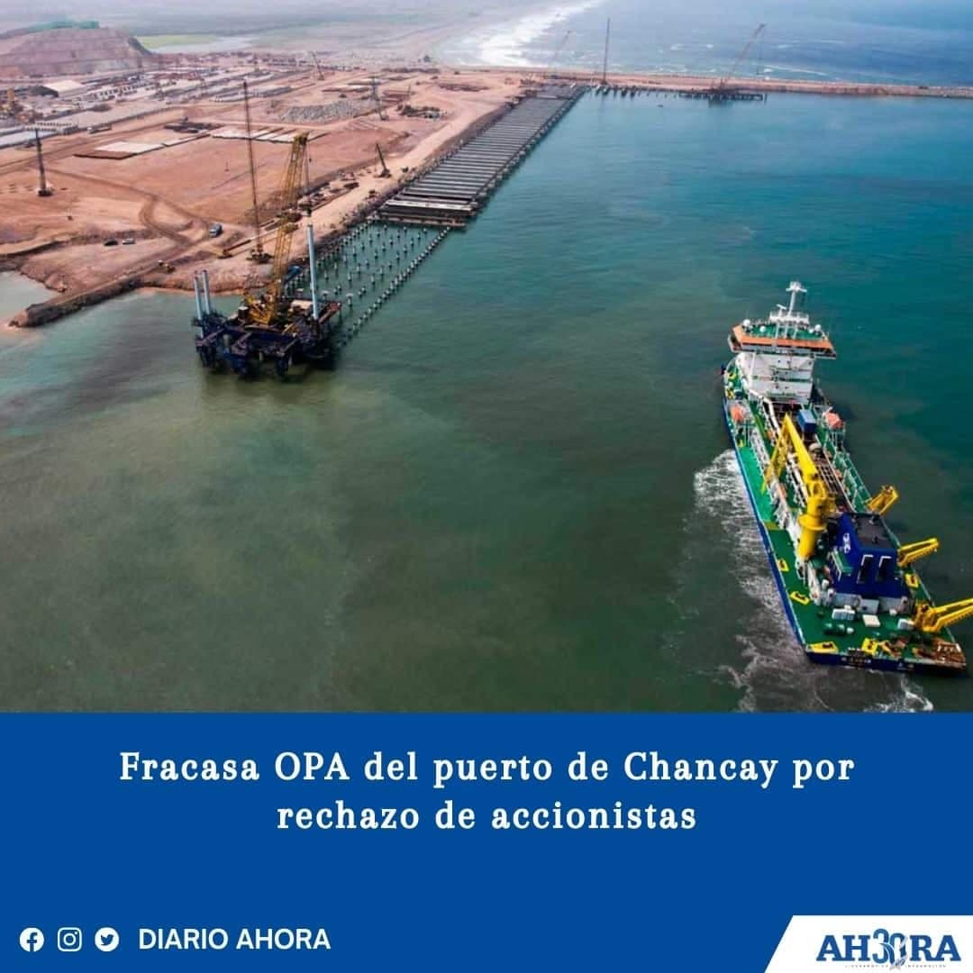 Fracasa OPA del puerto de Chancay por rechazo de accionistas