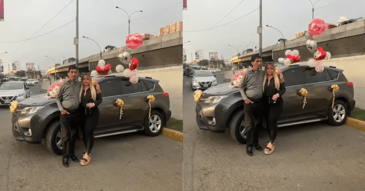 Amor con hechos: Hombre regala camioneta a su novia en un mes