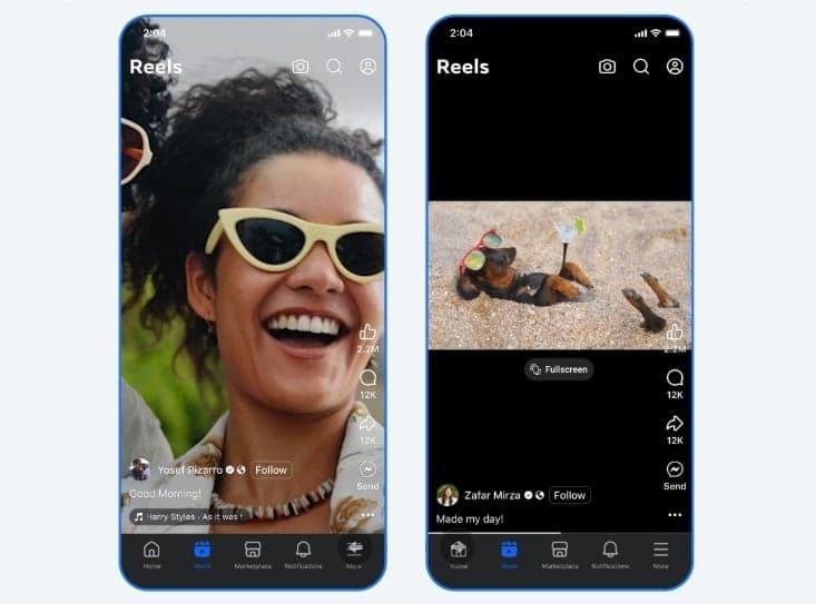 Facebook convertirá todos los videos compartidos en reels