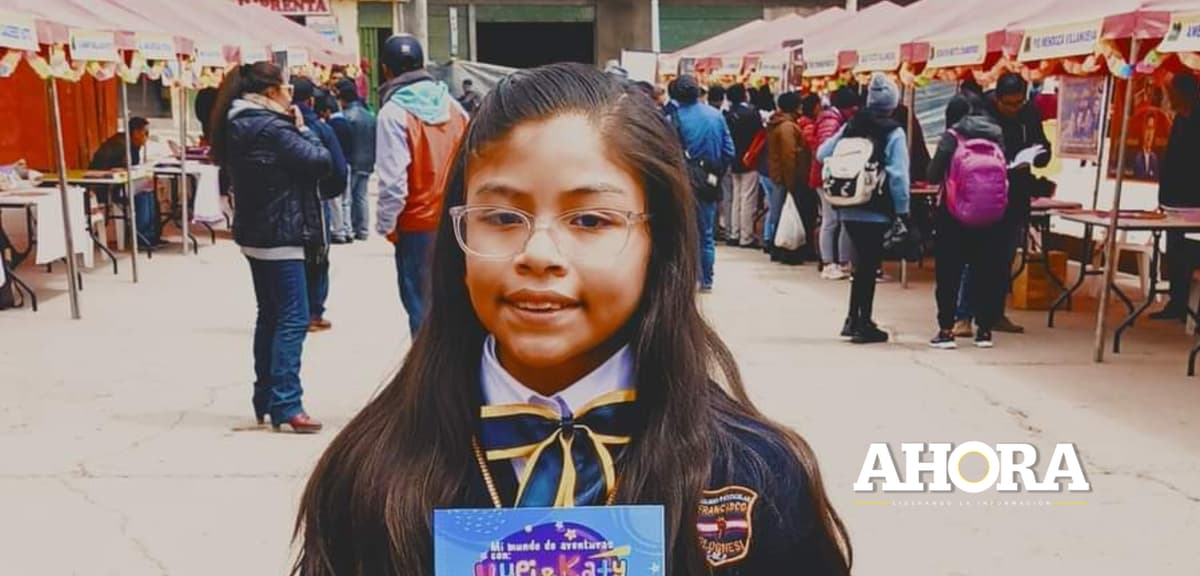 Con 11 años, Brihanna Ramos fue la escritora más joven en la Feria de Libro de Pasco 