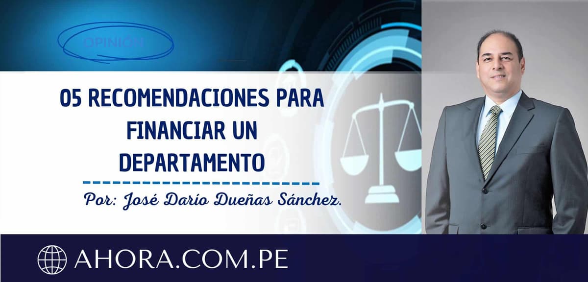 05 RECOMENDACIONES PARA FINANCIAR UN DEPARTAMENTO