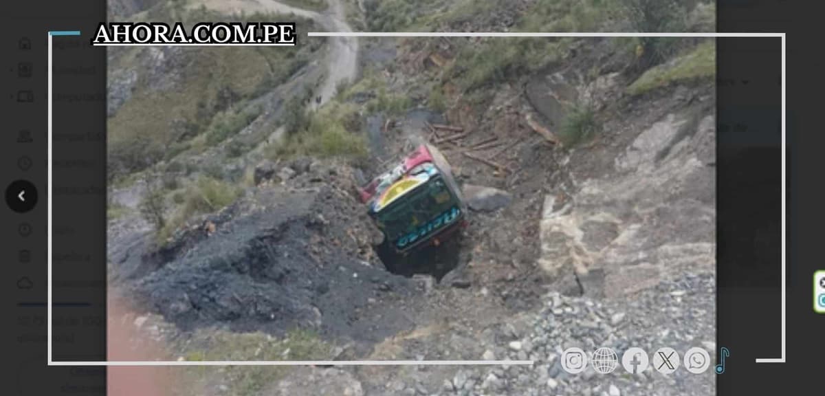 Despiste de bus en Sihuas deja dos heridos