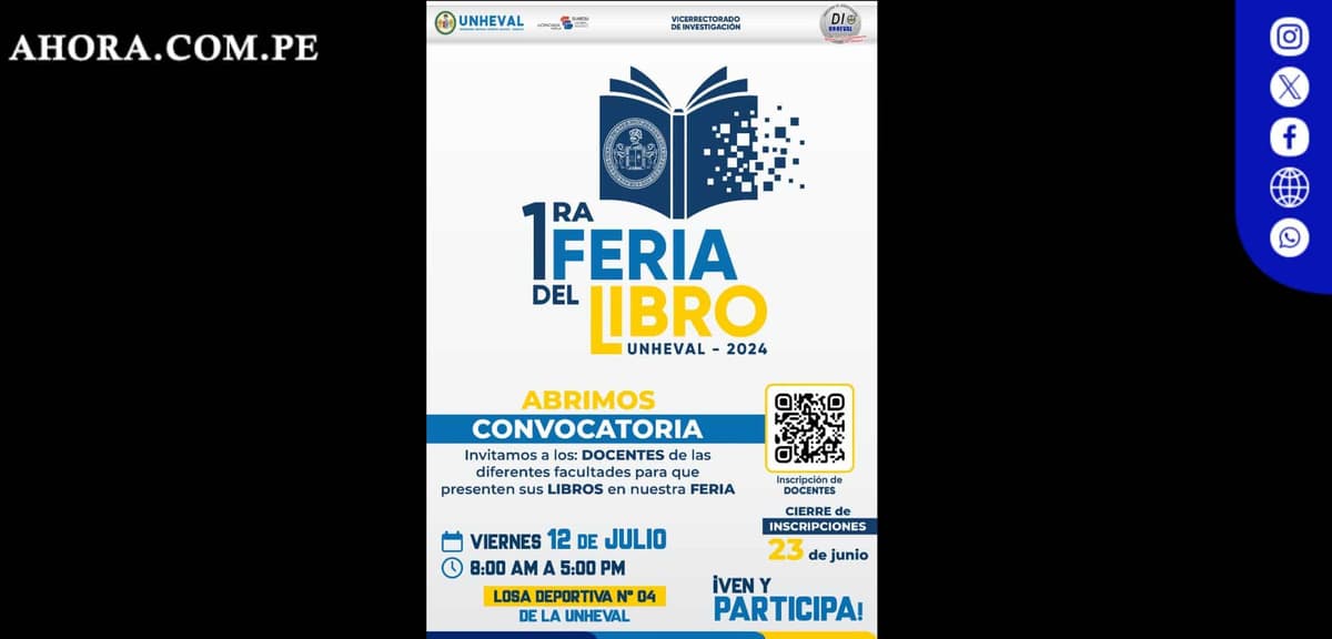 UNHEVAL inaugura su primera Feria del Libro: Un hito cultural en Huánuco