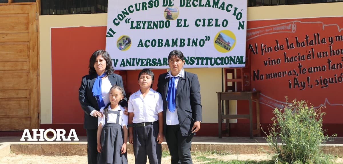 Institución educativa de Acombamba organizará eventos culturales por aniversario