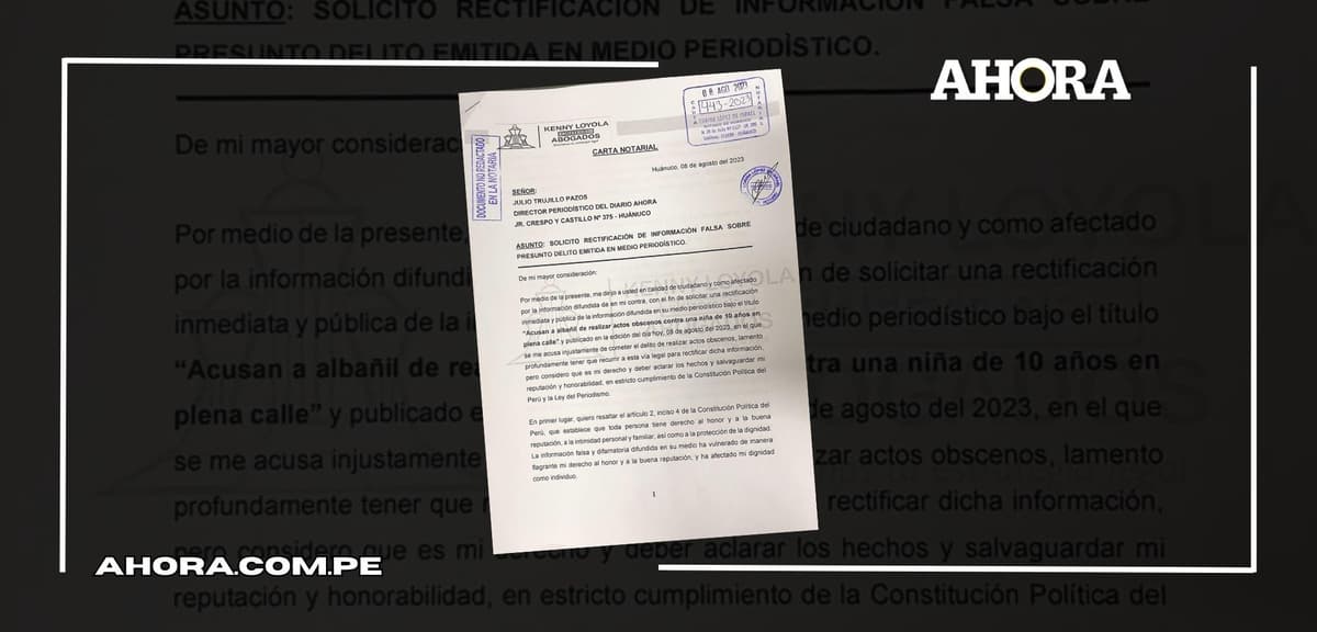 Albañil afirma ser inocente de acusación de actos obscenos