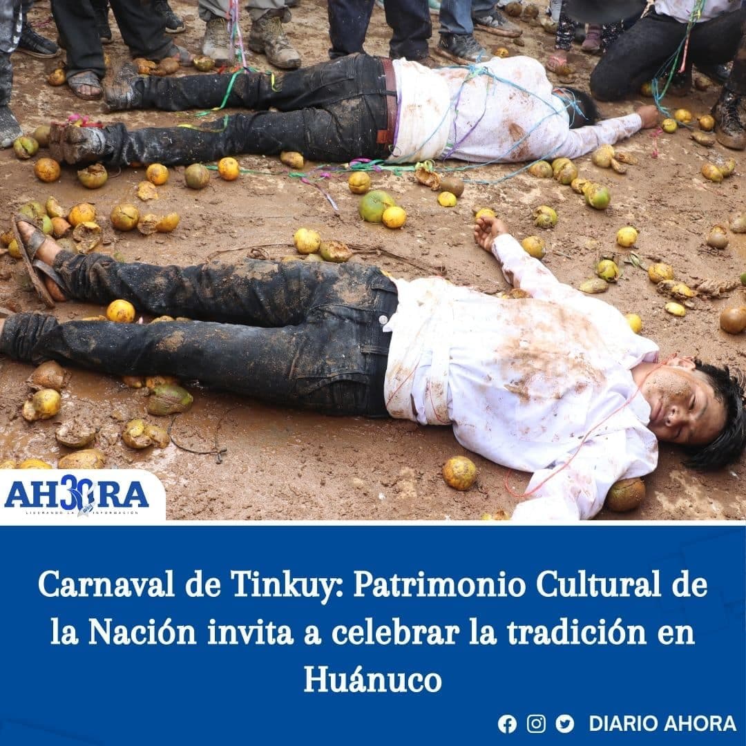 Carnaval de Tinkuy: Patrimonio Cultural de la Nación invita a celebrar la tradición en Huánuco