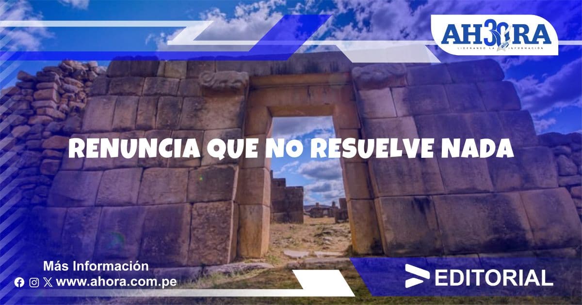 Renuncia que no resuelve nada