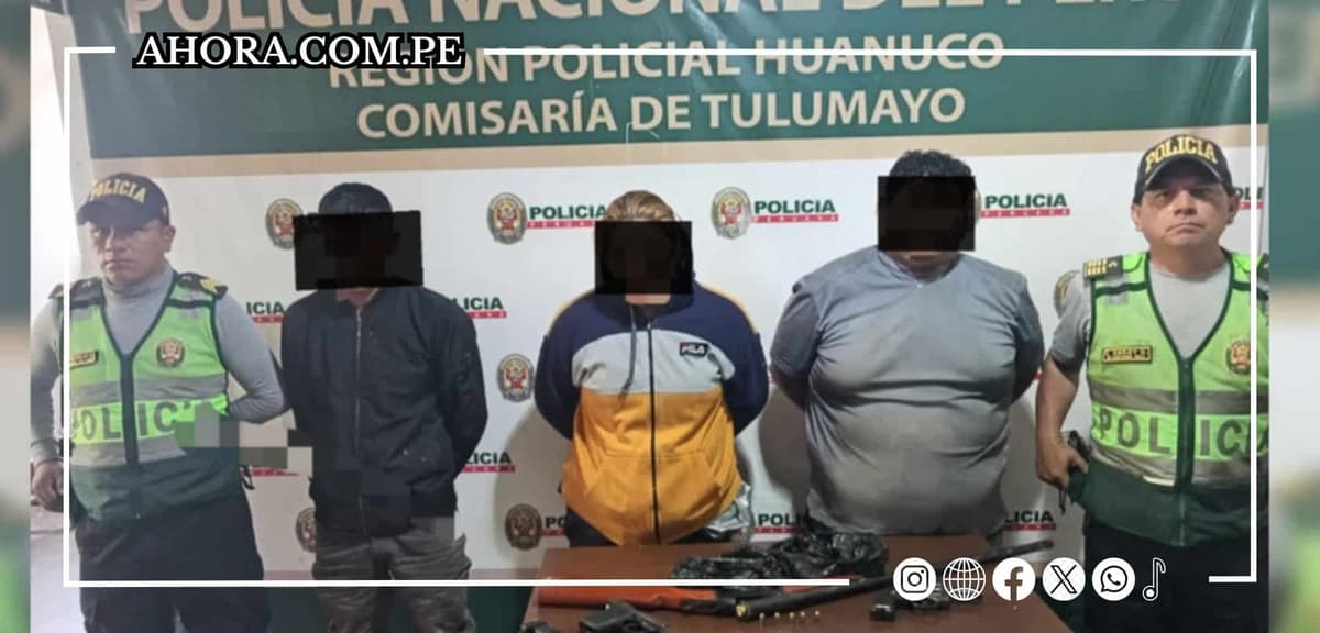 Detención de la banda "Los temibles de Aucayacu" en Tulumayo