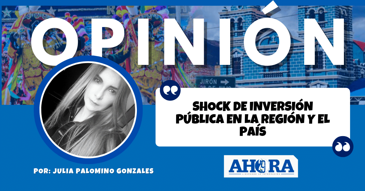 SHOCK DE INVERSIÓN PÚBLICA EN LA REGIÓN Y EL PAÍS