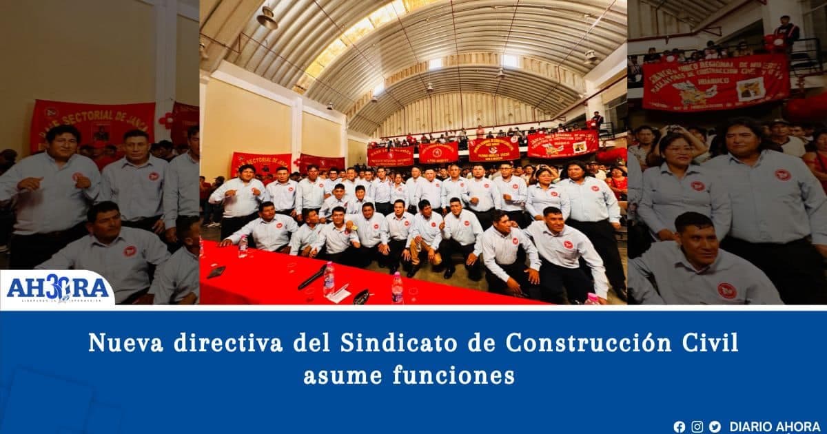 Nueva directiva del Sindicato de Construcción Civil asume funciones 