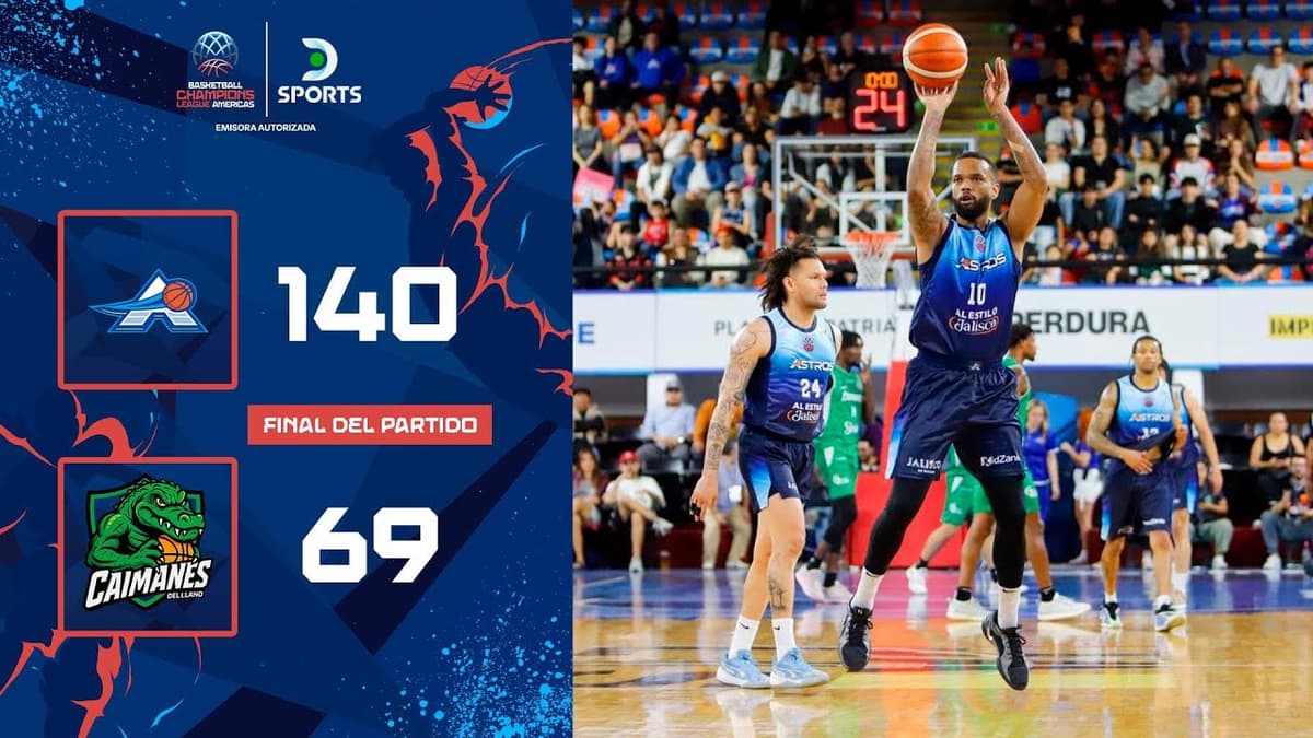 Astros imparable: goleó 140-69 a Caimanes