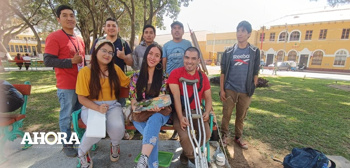 Artistas presentaron muestra de pintura rápida