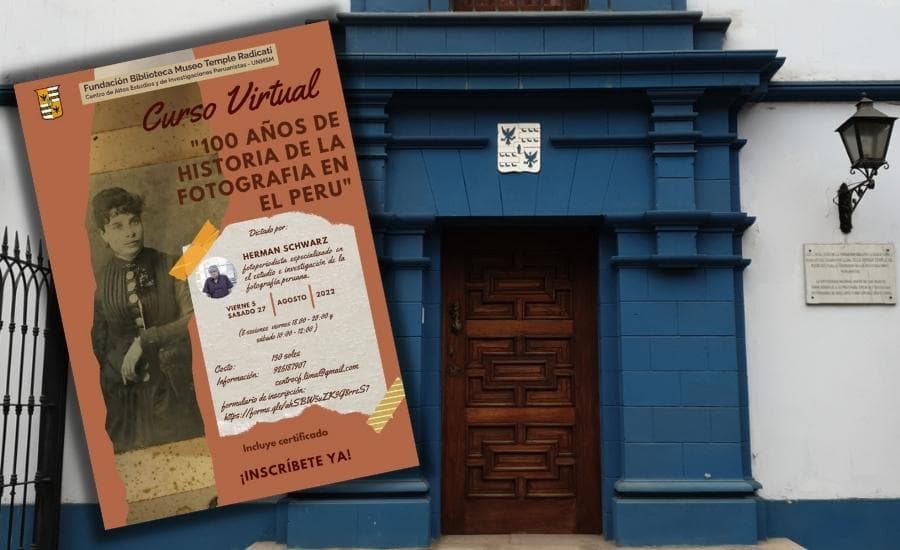 Organizan curso virtual por los “100 años de historia de la fotografía en el Perú”