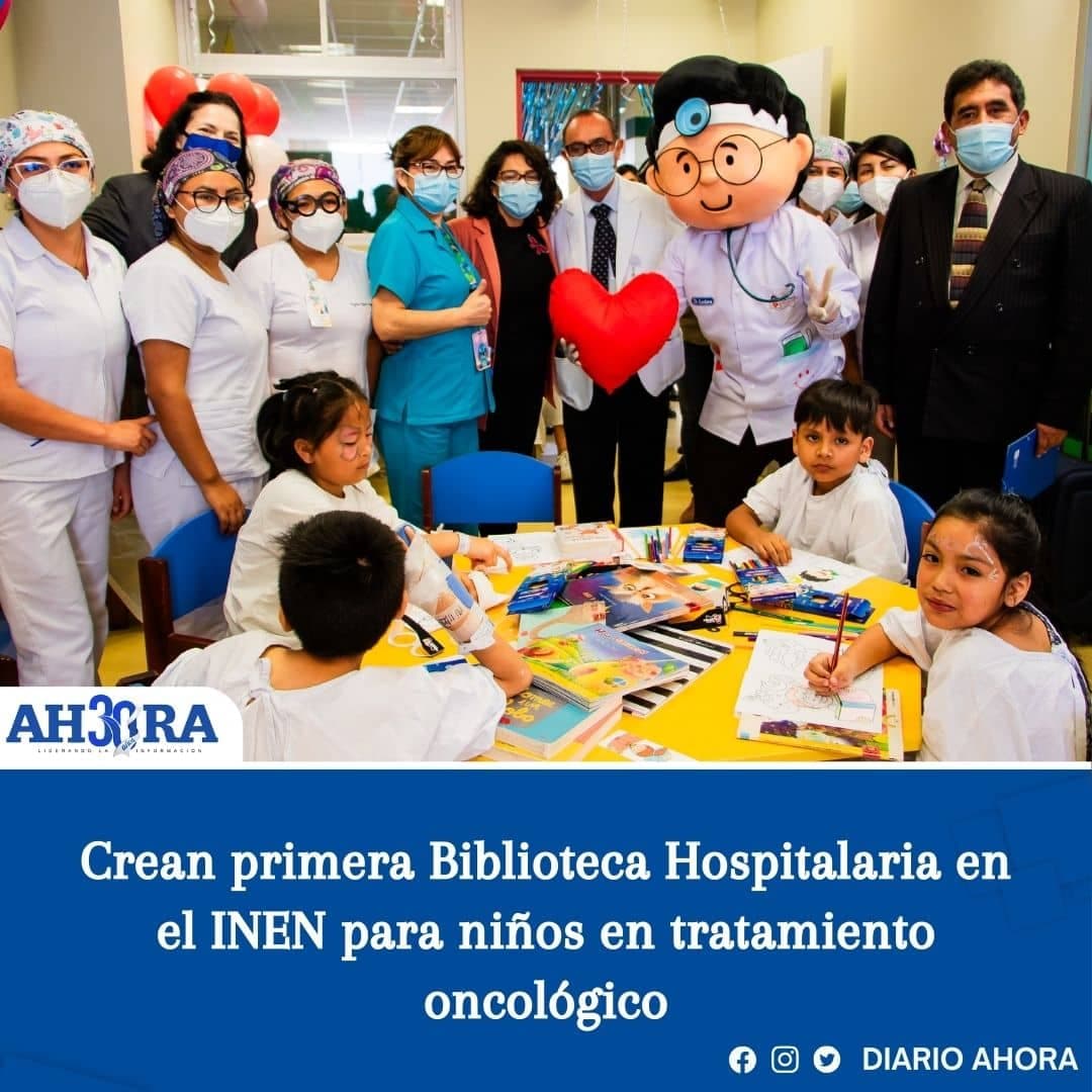 Crean primera Biblioteca Hospitalaria en el INEN para niños en tratamiento oncológico