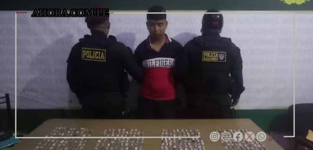Policía descubre a alias “Tilín” con 560 envoltorios con droga