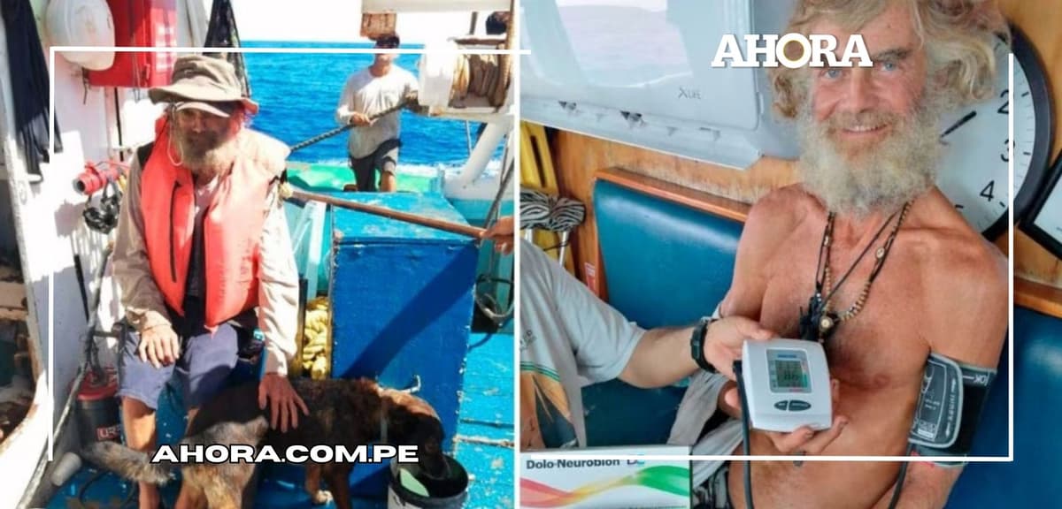 Tim Shaddock, marinero de 54 años, fue rescatado por un buque atunero mexicano