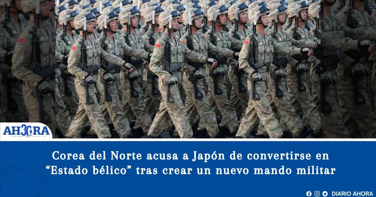 Corea del Norte acusa a Japón de convertirse en “Estado bélico” tras crear un nuevo mando militar
