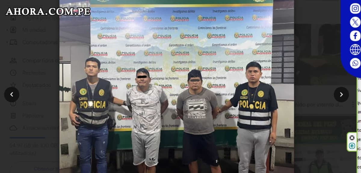 Hermanos detenidos como sospechosos de asaltos en serie en Tingo María