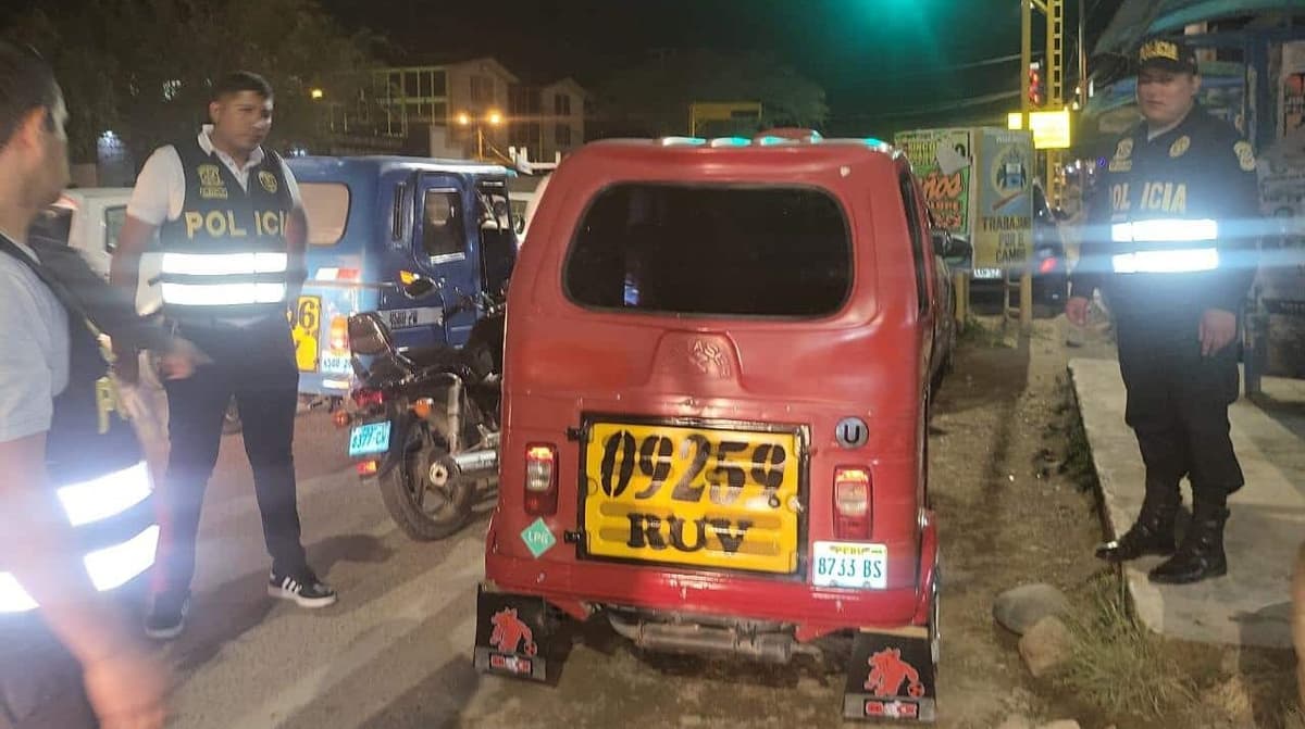 Adolescente fue arrestado conduciendo mototaxi robada