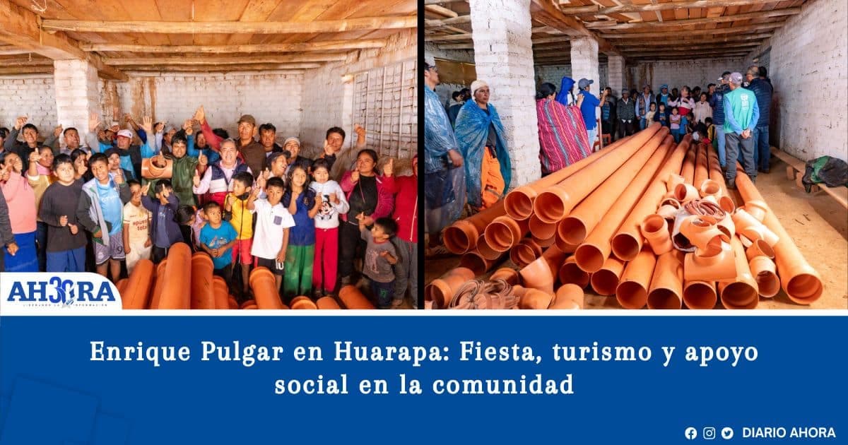 Enrique Pulgar en Huarapa: Fiesta, turismo y apoyo social en la comunidad