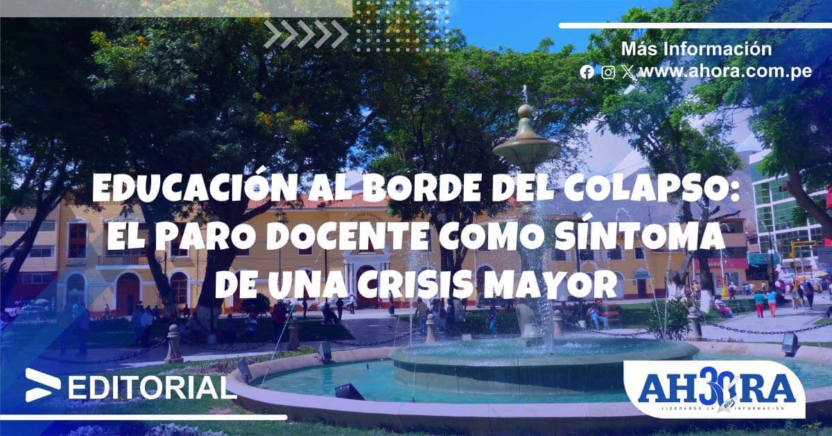 Educación al borde del colapso: el paro docente como síntoma de una crisis mayor