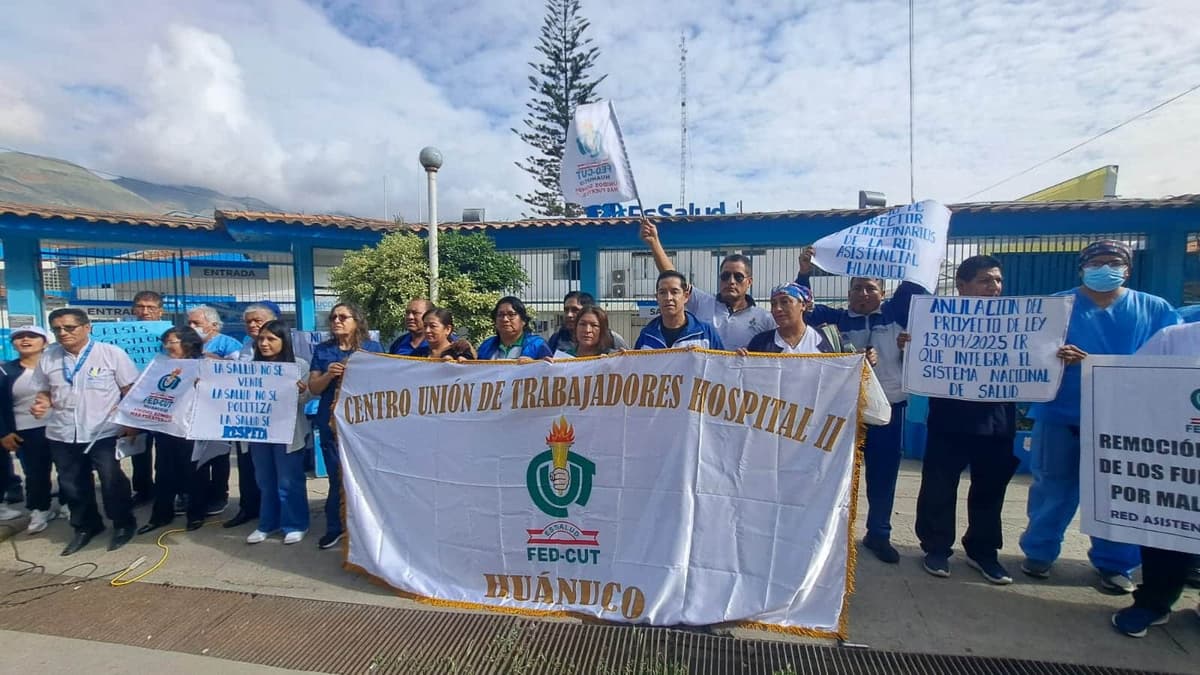 EsSalud Huánuco: Trabajadores vuelven a protestar y denuncian desabastecimiento de medicamentos al 70%