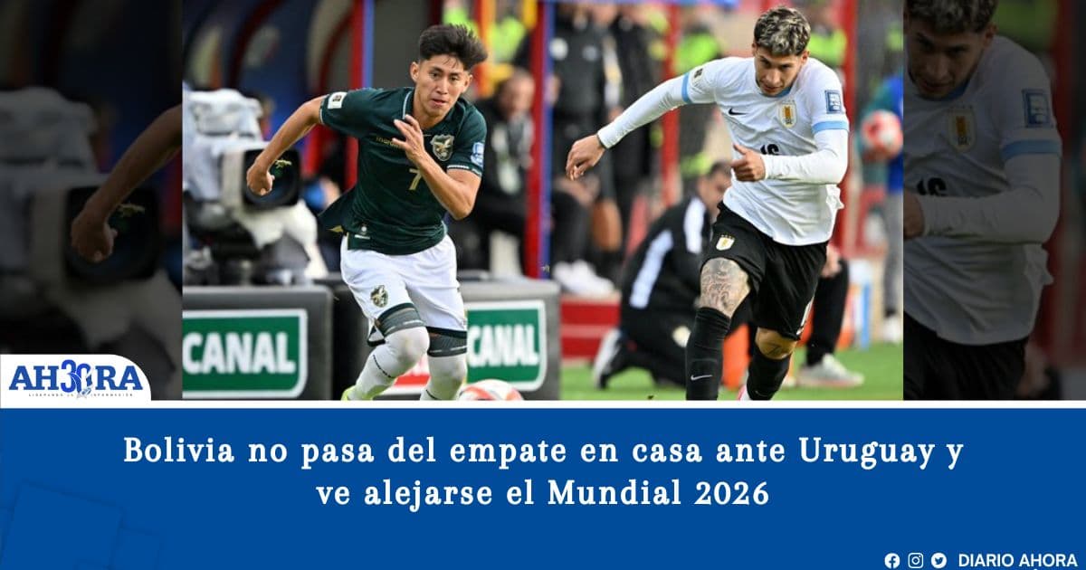 Bolivia no pasa del empate en casa ante Uruguay y ve alejarse el Mundial 2026