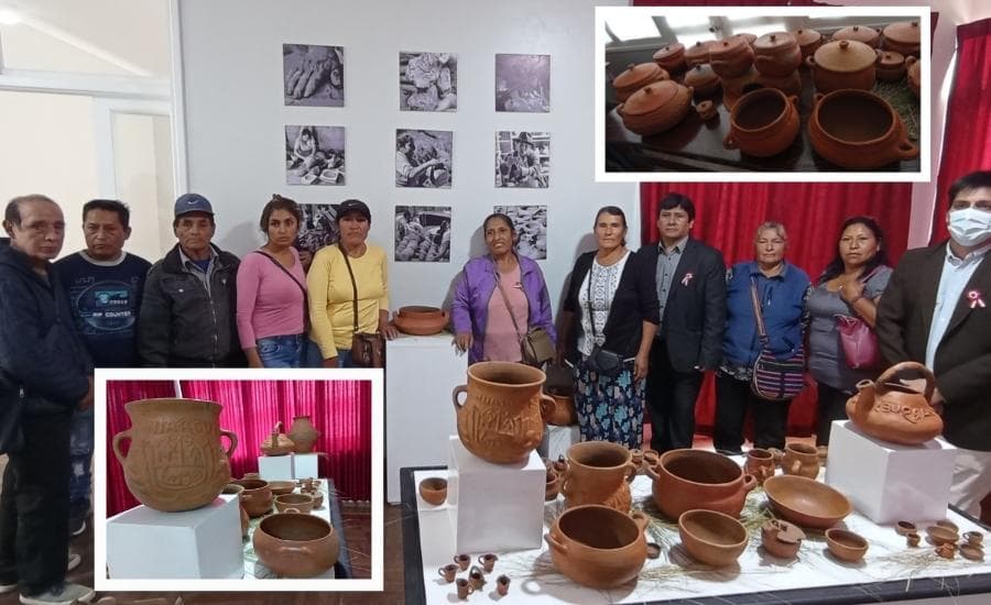 Cerámica Tradicional de Huarguesh y Punchao Chico en exposición y venta