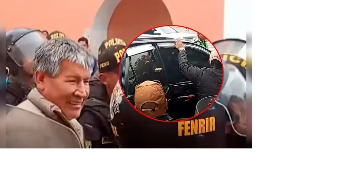 Ayacucho: Transportistas agreden a gobernador Wilfredo Oscorima tras fallida mesa de diálogo