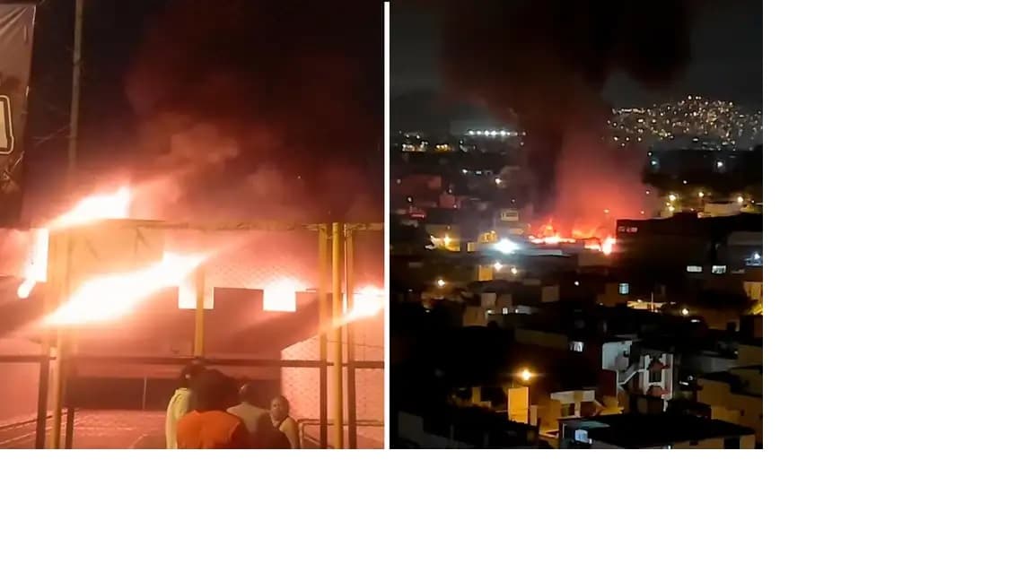 Incendio de gran magnitud arrasa fábrica textil en Surco: 16 unidades de bomberos combaten las llamas