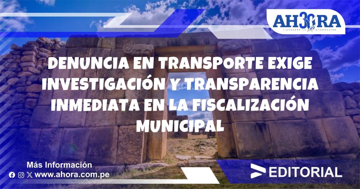 Denuncia en transporte exige investigación y transparencia inmediata en la fiscalización municipal