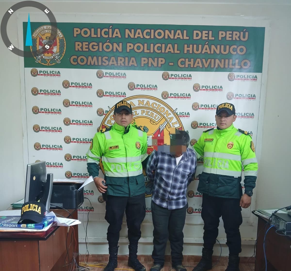 Capturan en Chavinillo a un hombre con requisitoria por presunta violación sexual