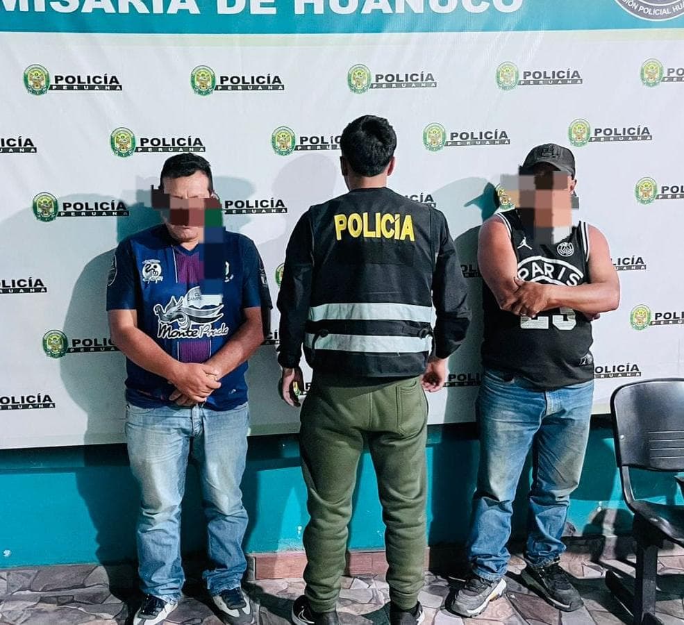 Robo en local de comida destapa intervención de dos sospechosos en Huánuco