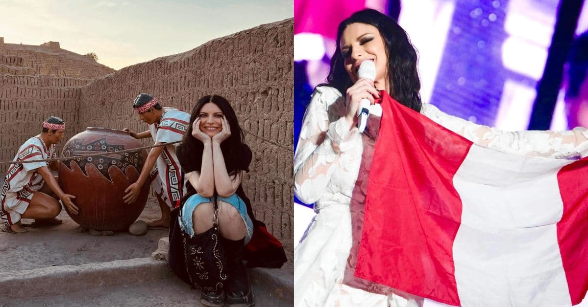Laura Pausini visitó la Huaca Pucllana y destacó el legado inca