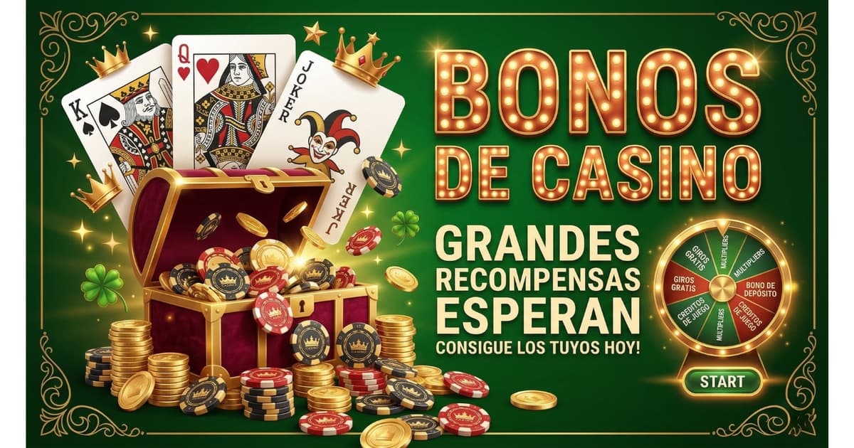 Tipos de bonos de casino: desde bonos sin depósito hasta bonos con depósito