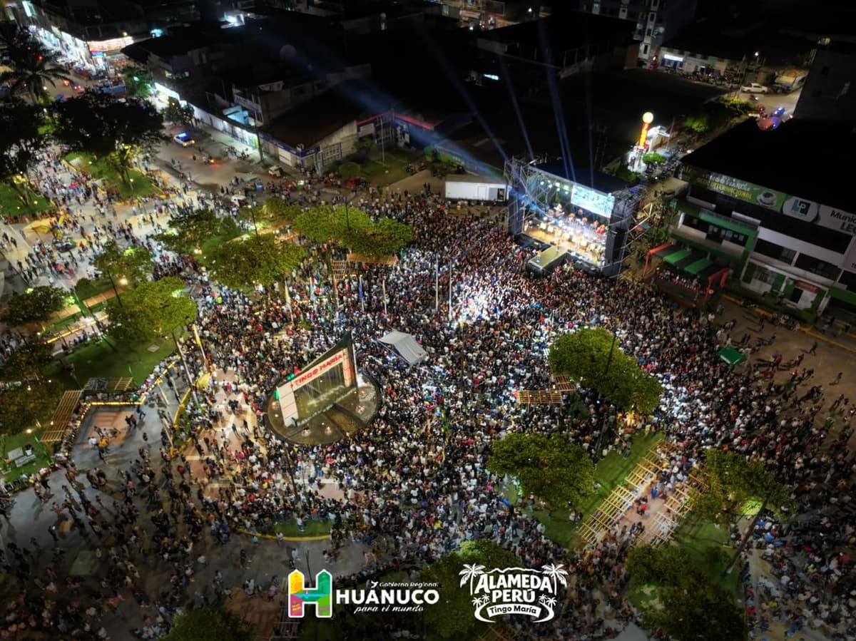 Tingo María inaugura la nueva Alameda Perú con multitudinaria asistencia ciudadana