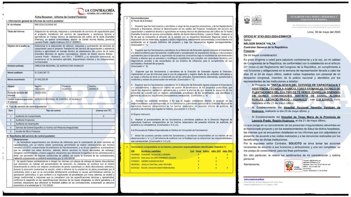 Escándalo en Huánuco: detectan firmas de fallecidos y fotos falsas en millonario fraude del té verde