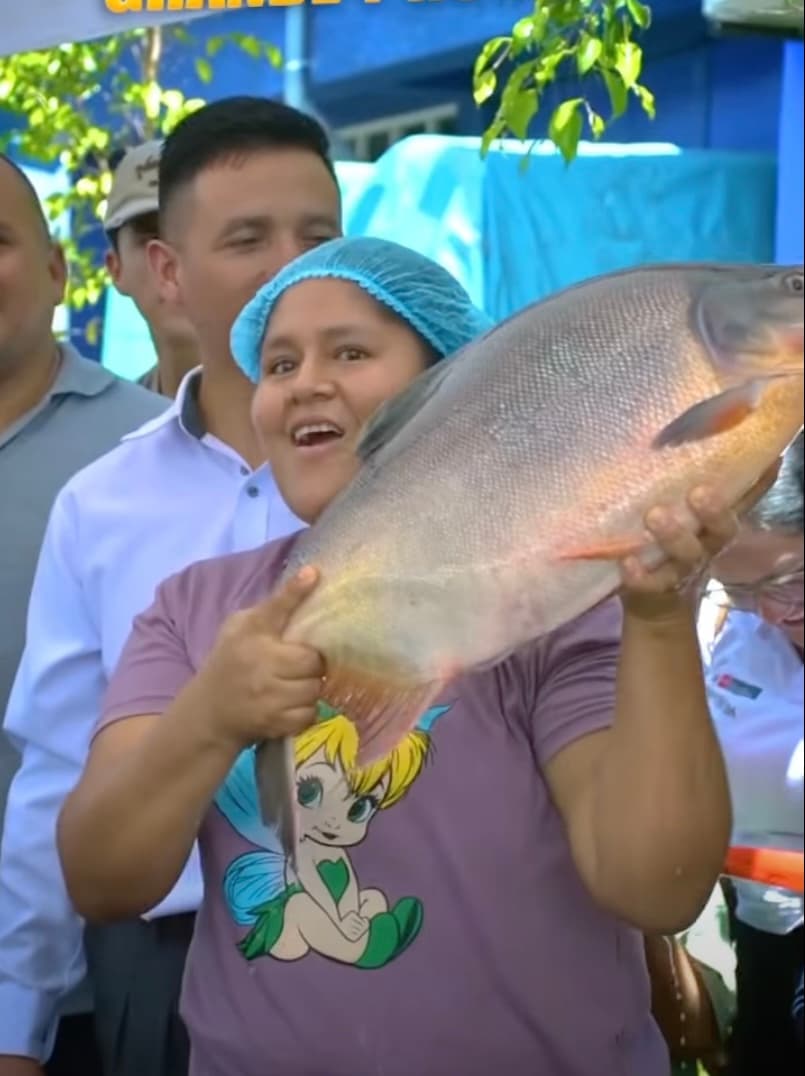 Récord en Tingo María: Feria del pescado vende 16 toneladas y premia paco más grande