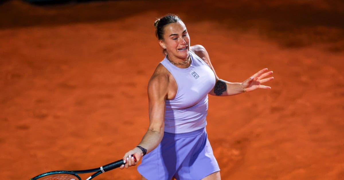Sabalenka pospone su estreno en polvo de ladrillo