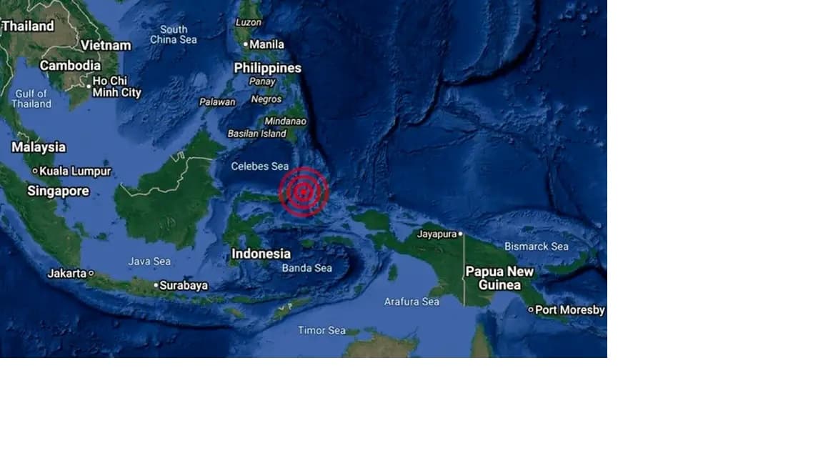 Fuerte terremoto de magnitud 7,4 sacude Indonesia, activa alerta de tsunami y deja un fallecido
