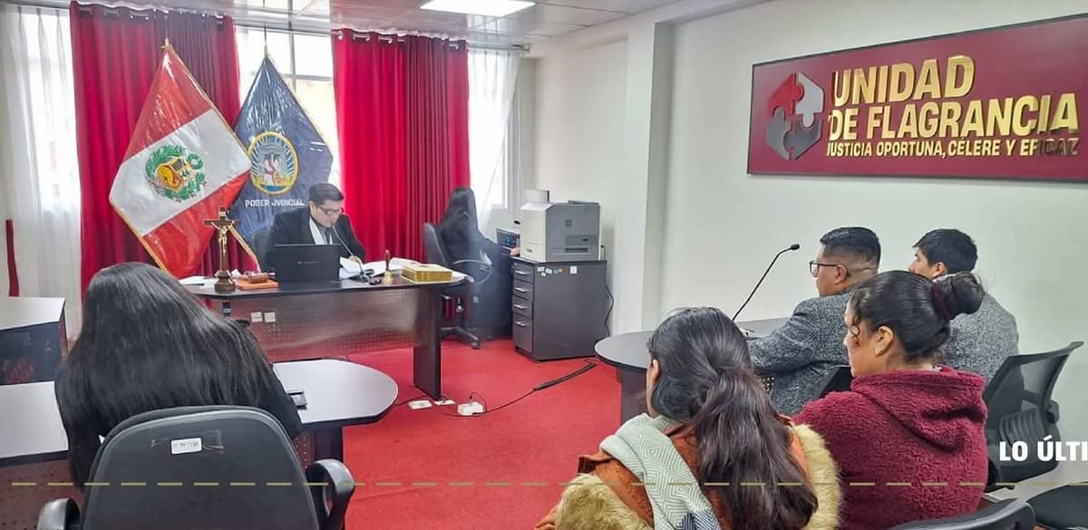 Pasco: dictan sentencia en menos de 24 horas contra acusado de hurto agravado