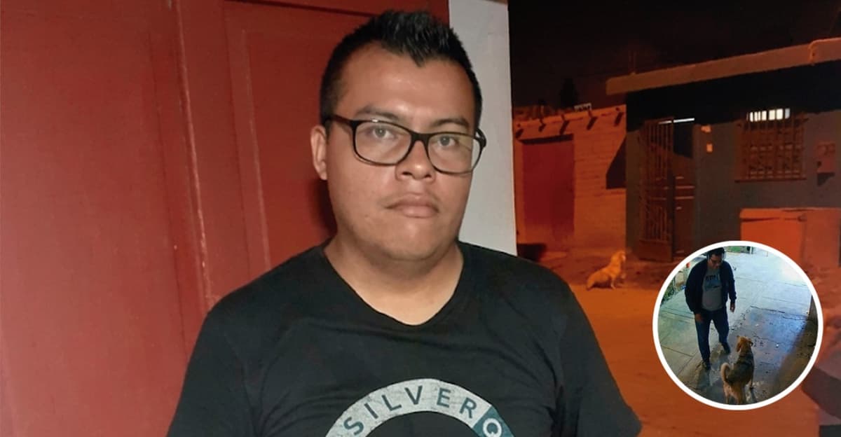 Un docente de matemáticas de Huacho es filmado intentando asfixiar un perro callejero