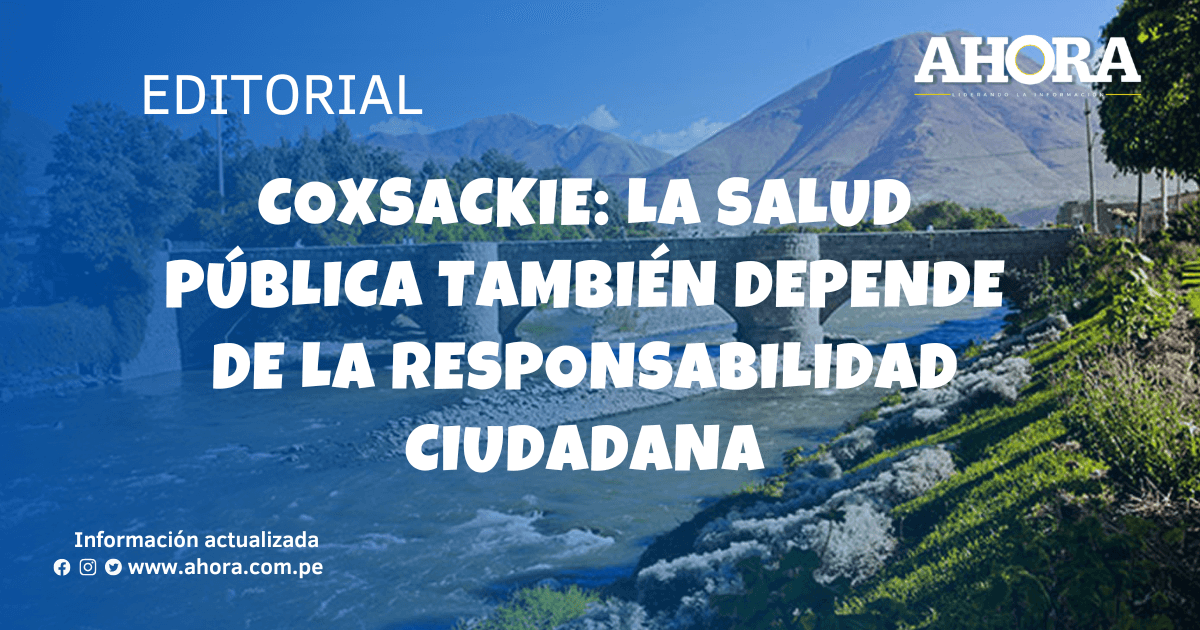 Coxsackie: la salud pública también depende de la responsabilidad ciudadana