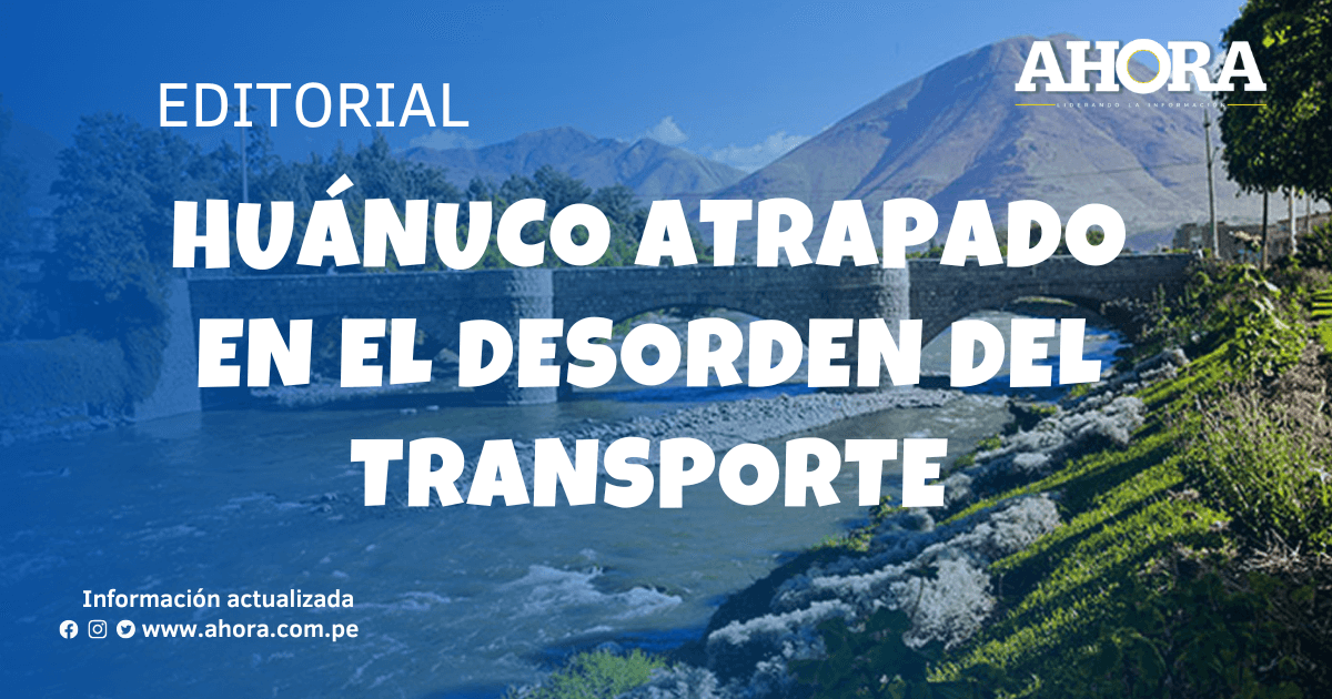 Huánuco atrapado en el desorden del transporte