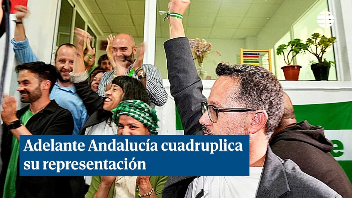 Adelante Andalucía cuadruplica escaños y quita mayoría al PP