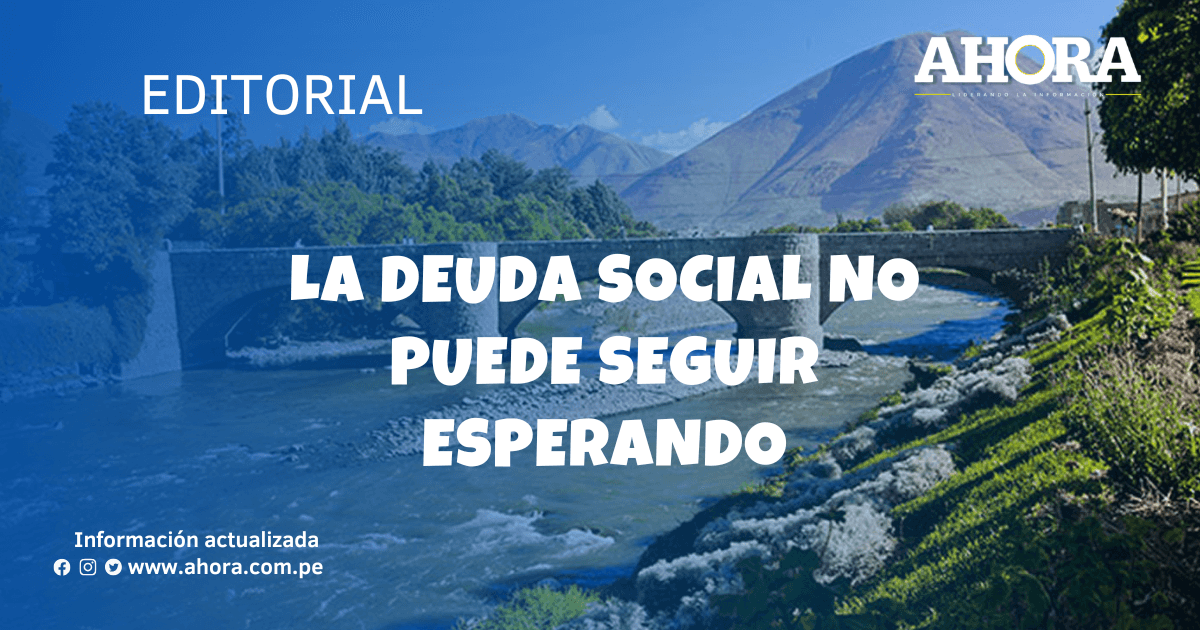 La deuda social no puede seguir esperando