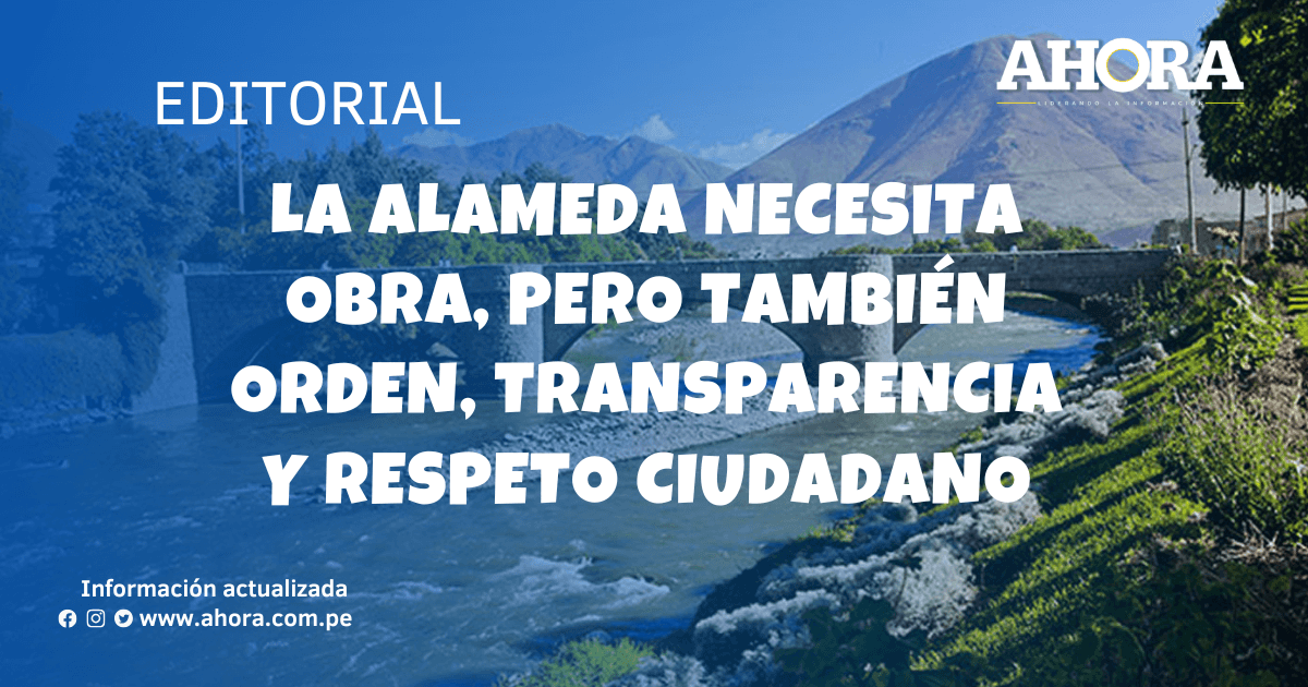 La Alameda necesita obra, pero también orden, transparencia y respeto ciudadano